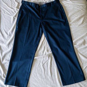 Men's Haggar Casual Navy Blue 40x29 Dress Pant